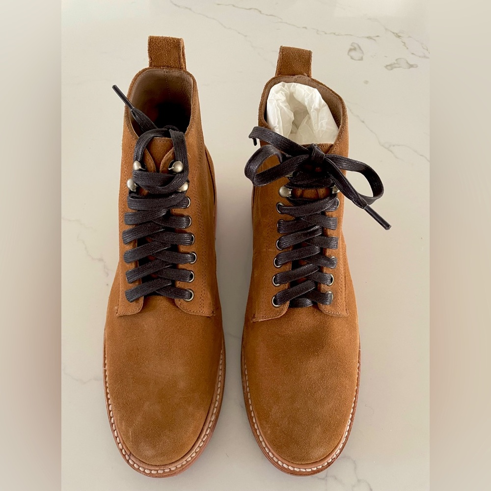 Taylor Stitch Brown Suede with Waxed Laces